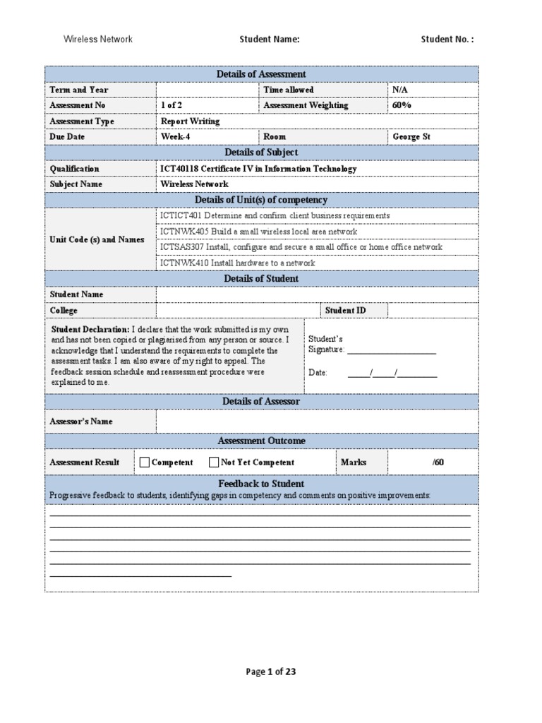 Wireless Network Project Report | PDF | Microsoft Windows | Computer ...