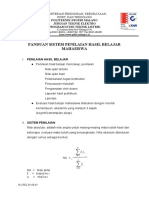 Panduan Sistem Penilaian Hasil Belajar