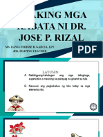 FILI8 SG2 - Tayutay Sa Aking Mga Kabata Ni Dr. Jose P. Rizal