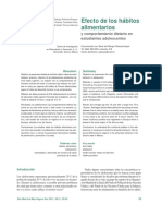 Efecto de Los Habitos Alimenticios