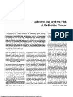 Gallstone: Size Gallbladder Cancer