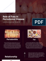 Role of Fats in Periodontal Disease