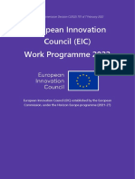 EIC Work Programme 2022