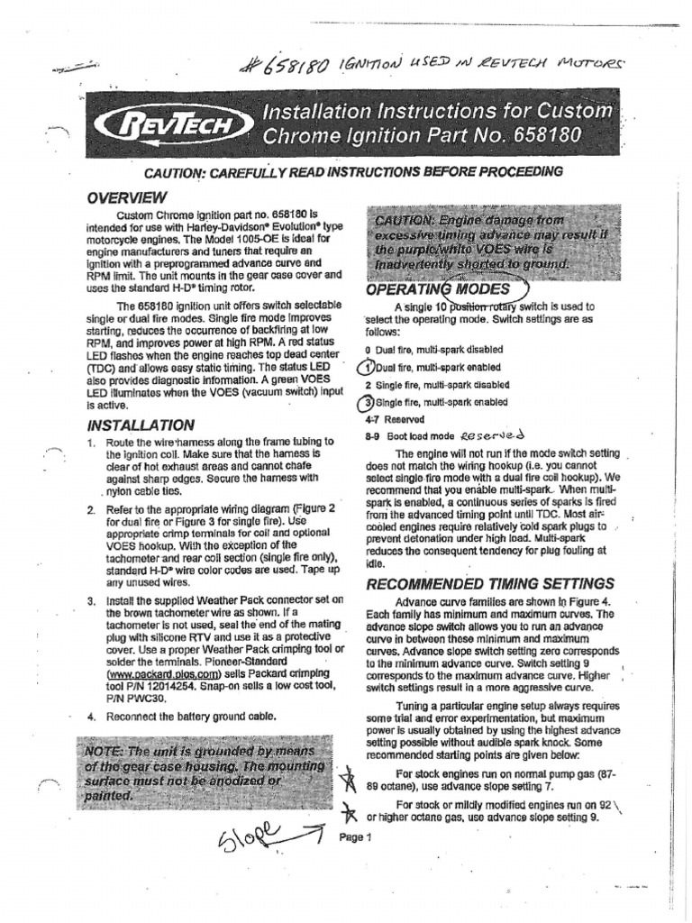 RevTech Ignition | PDF