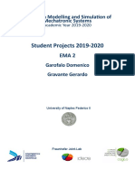 Student Projects 2019-2020: Course On Modelling and Simulation of Mechatronic Systems