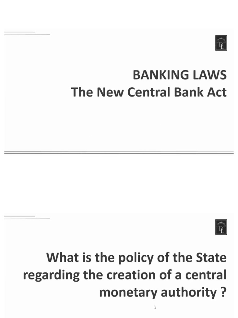 02 The New Central Bank Act PDF