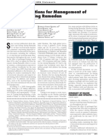 Recommendations For Management of Diabetes During Ramadan: Update 2010