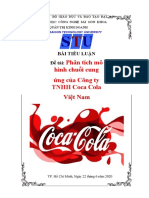 Tiểu luận Quản trị kinh doanh - Phân tích mô hình chuỗi cung ứng của Công ty TNHH Coca Cola Việt Nam - 1323963