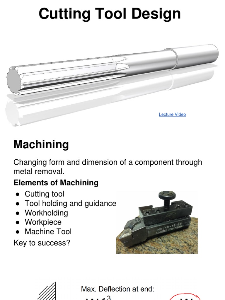 Cutting Tool Design PDF Machining Wear