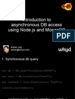 Introduction to asynchronous DB access using Node.js and MongoDB