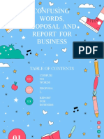 Confusing Words, Proposal and Report For Business