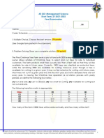 AE 232 Final Examination ST 2021 - 2022