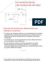 Análisis Numérico de Las Ecuaciones de Conducción de Calor