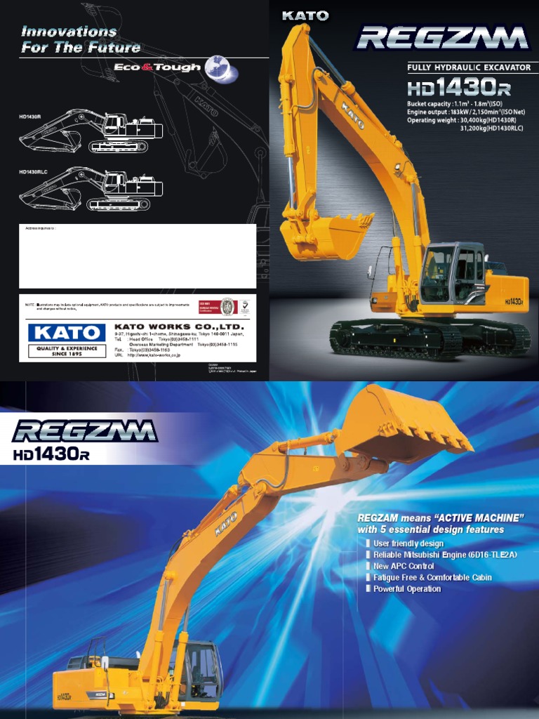 Kato HD1430R Specifications Overview | PDF | Vehicles
