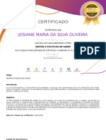 Gestão e Policita de Saude Certificado