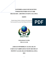 Metode Pembelajaran Kitab Kuning Di Pondok Pesantren Sunan Giri Krasak Kec. Argomulyo Kota Salatiga