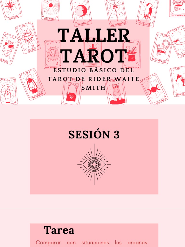 Sesion 3 TALLER DE TAROT | PDF | Amor | Tarot
