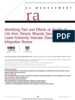 Identifying Pain and Effects On Quality of Life From Chronic Wounds Secondary To Lower-Extremity Vascular Disease