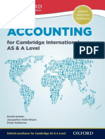 Accounting For Cambridge International As and A Level Student Book (Jacqueline Halls Bryan, Peter Hailstone)