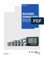 Accura 2300/2350: Distribution Panel Digital Power Meter/Power Measuring Module