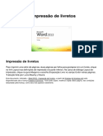 Impressão livretos Word 2010