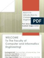 BLG111E-Introduction To Computer Engineering: Prof. Sema OKTUĞ Assistant: Doğan ALTAN