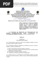 UFBA - EISU_Resolução 004-2011 _ Regulação do Processo Seletivo