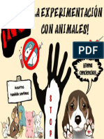 Afiche en Contra de La Experimentacion Animal