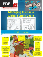 Managing Risk in Global Supply Chain