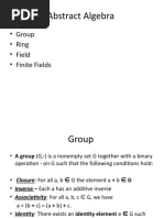 Abstract Algebra Basics