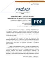 Diario de Campo Y Cuaderno Clínico: Herramientas de Reflexión Y Construcción Del Quehacer Del Psicólogo en Formación