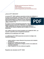 ¿Qué Es IATF 16949 - 2016