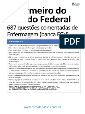 Questões Comentadas de Enfermagem #0002