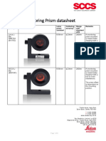 SCCS Monitoring Prism Datasheet: Reflector (SAP#) Leica Prism Constant Centering Accuracy Range With Standard ATR Remarks