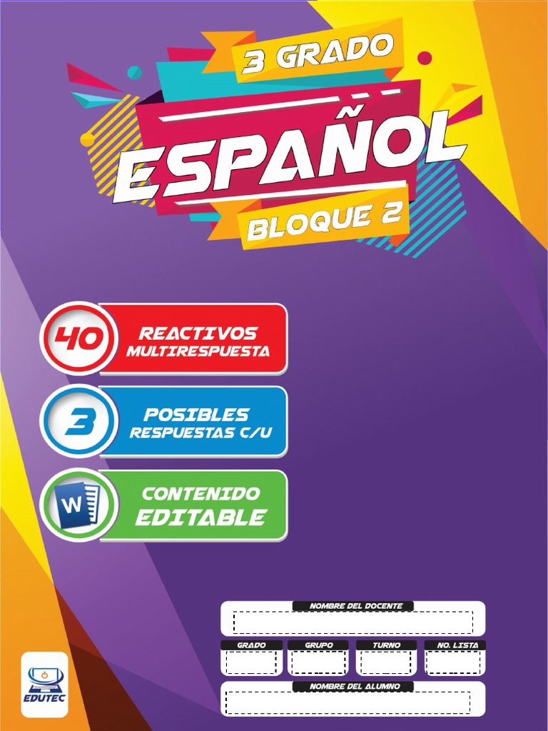 libro español 3 grado primaria