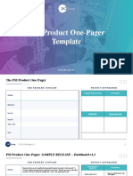 The Product One-Pager Template: © 2021 280 Group LLC