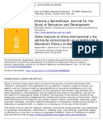 Infancia y Aprendizaje: Journal For The Study of Education and Development