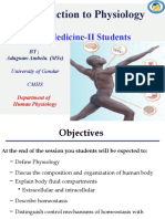 Introduction To Physiology For Med-II Students-2021