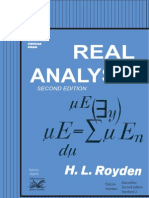 Royden 1968 Real Analysis Book