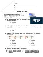 TEST INȚIAL