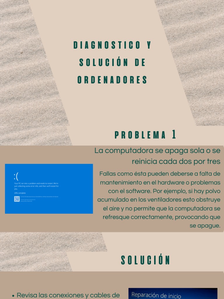 Diagn stico y soluci n de problemas comunes en ordenadores pdf