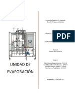 Informe Unidad de Evaporación