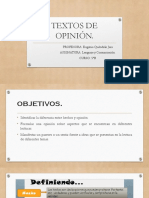 Textos de Opinión