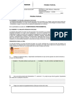 PRUEBA PARCIAL Segundo Periodo 6