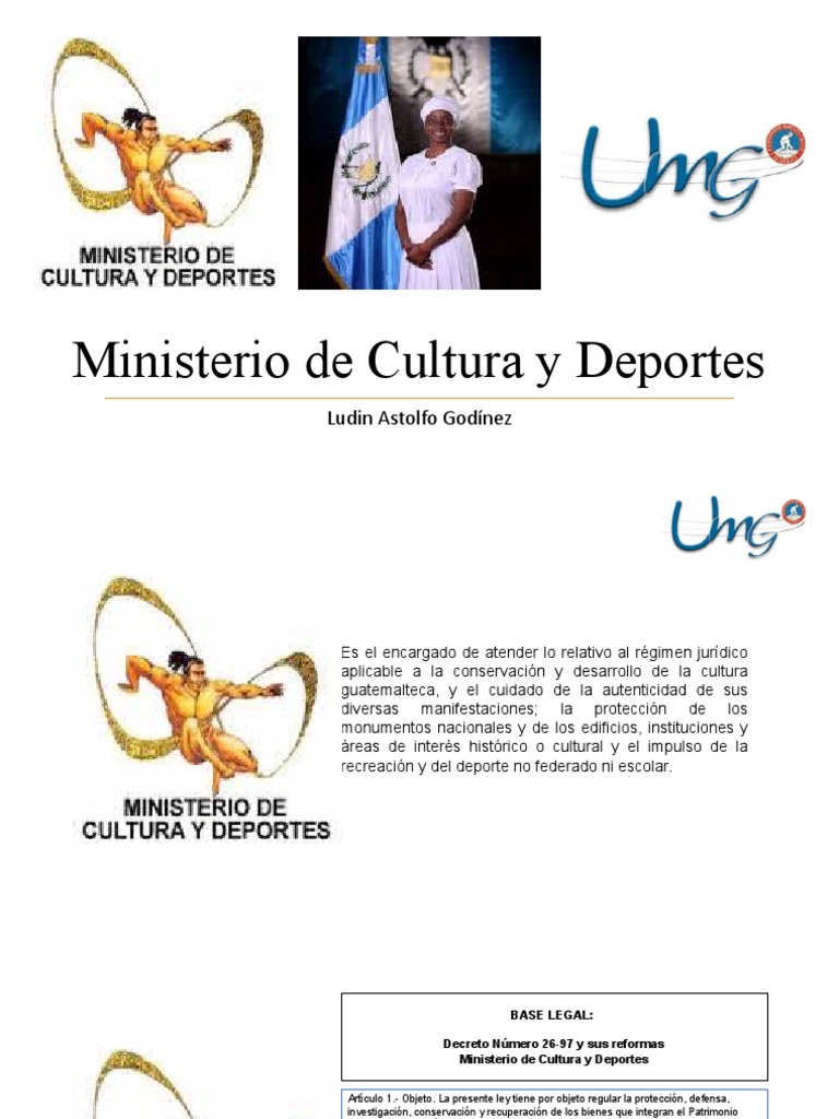 Ministerio de Cultura y Deportes | PDF | Patrimonio cultural | Guatemala