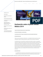 Declaracion Sobre El Placer Sexual - México 2019 - Amssac - Asociación Mexicana para La Salud Sexual A.C