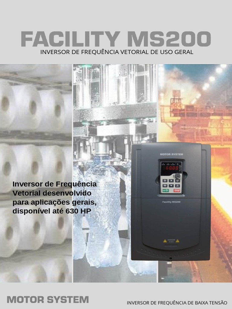Inversor de Frequência MS200: Alta Performance | PDF | Freio | Motores
