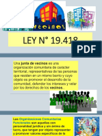 Organizaciones Comunitarias Ley 19418