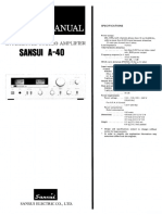 Sansui A40 Service Manual