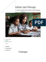 Pendidikan dan Remaja: Mengatasi Tantangan untuk Anak di Indonesia